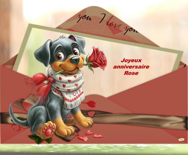 Joyeux anniversaire à mon amie Rose